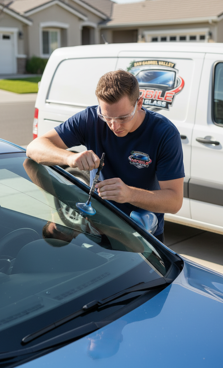 Auto glass repair by San Gabriel Valley Mobile Auto Glass